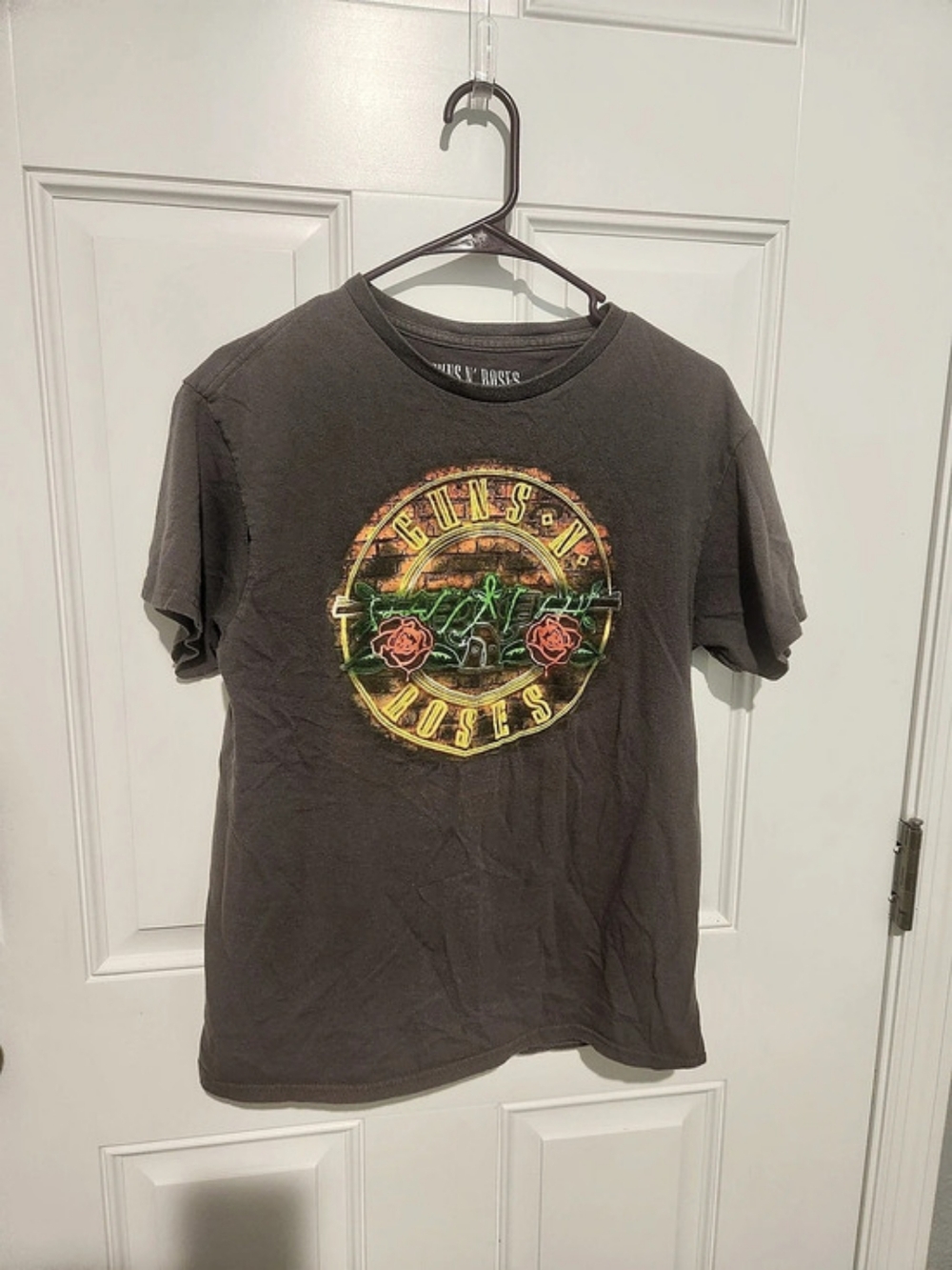 Guns N' Roses Gray Graphic T-Shirt Size M Rock & Pop Music Band Tee